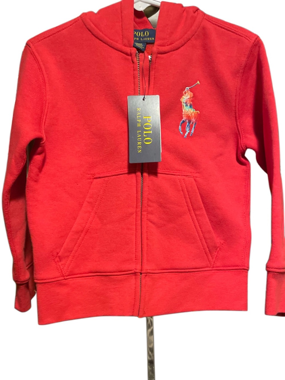 Polo by Ralph Lauren Red Kids Zip-Up Hoodie 3T